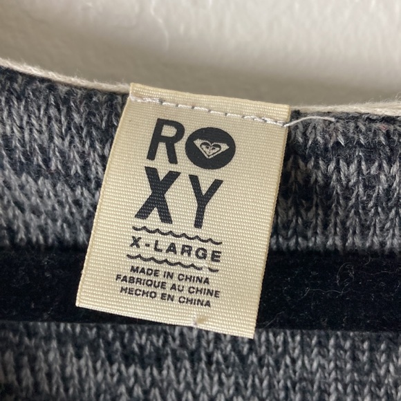 Roxy Heather Gray Long Sleeve Hoodie Mini Sweater Dress XL - Picture 8 of 8